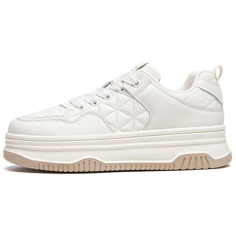 

Кроссовки AGSDON Skateboarding Shoes Women's Low-top, бежевый/черный