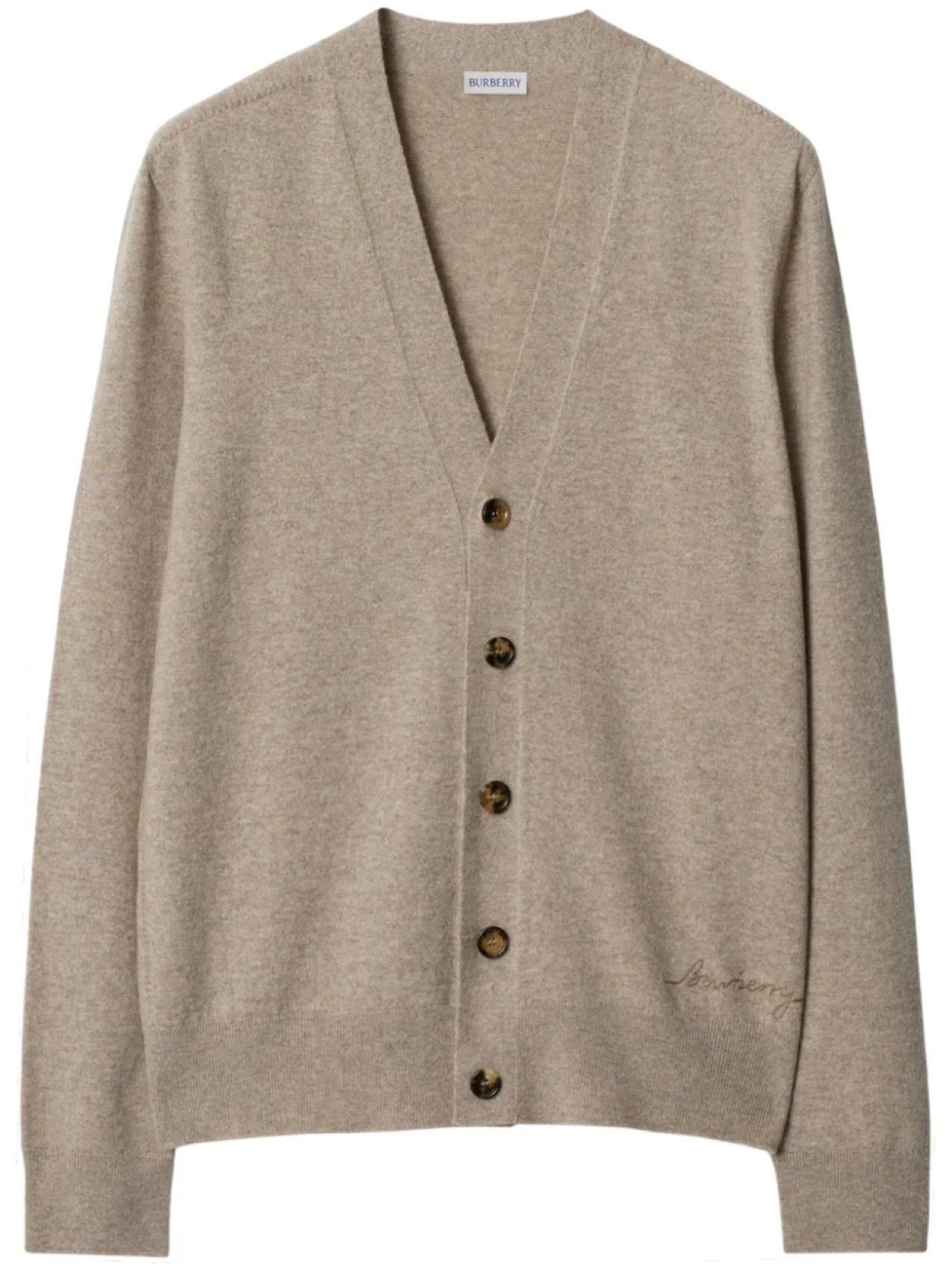 

Burberry меланжевый кардиган, нейтральный