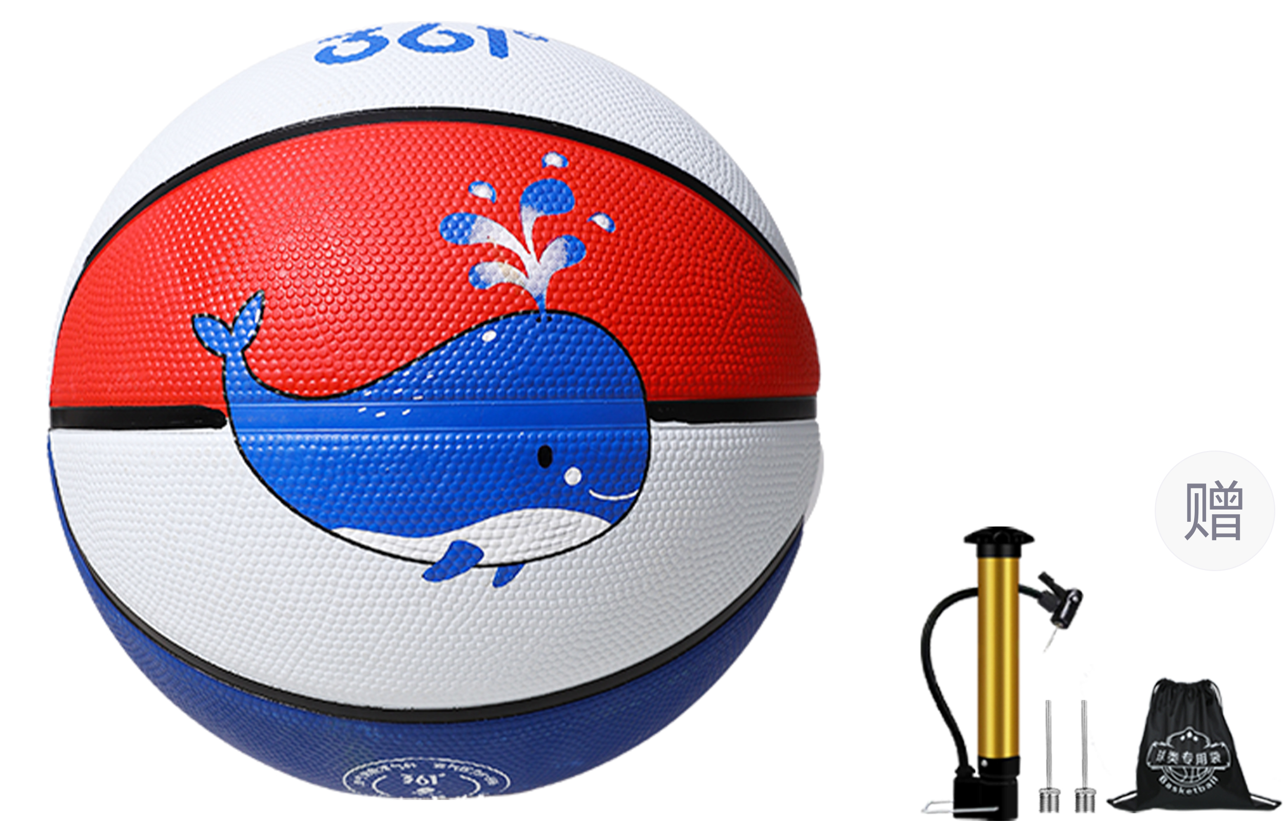 

Баскетбольный мяч 361°, красный белый синий