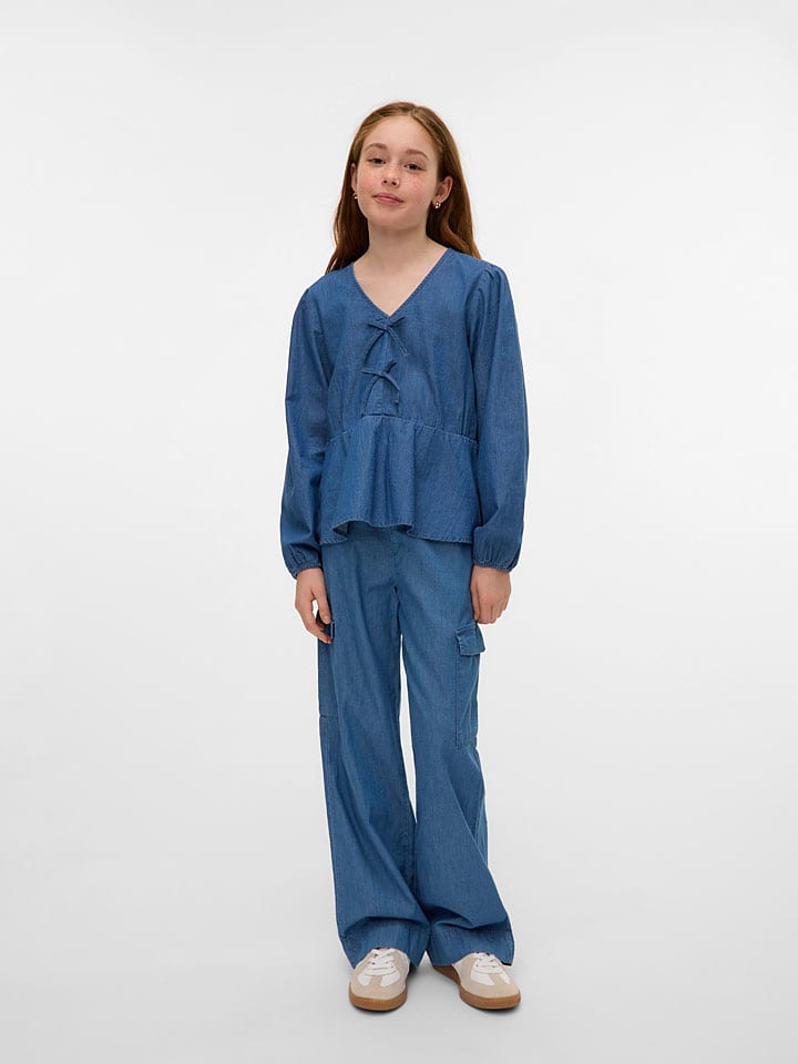 

Тканевые брюки Vero Moda Girl, синий
