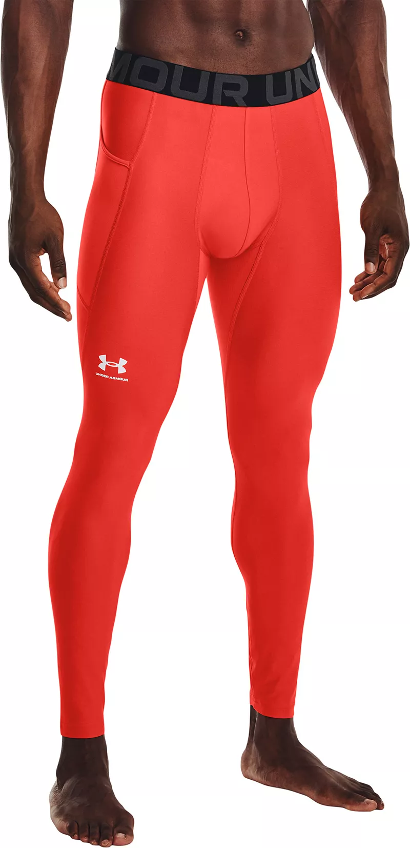 

Мужские леггинсы Under Armour HeatGear Armor, темно-оранжевый/белый