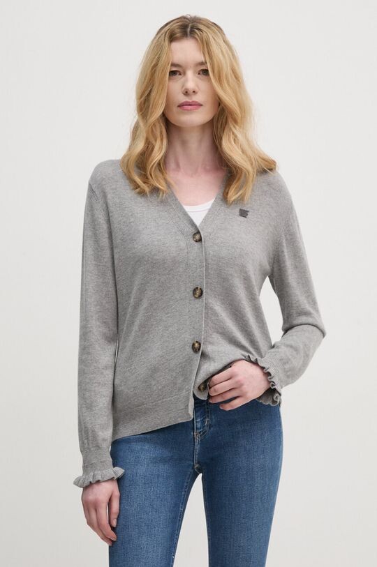 

Кардиган из смесовой шерсти Dkny, серый