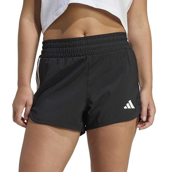 Женские шорты Pacer Workout Woven High Rise Adidas, Black White