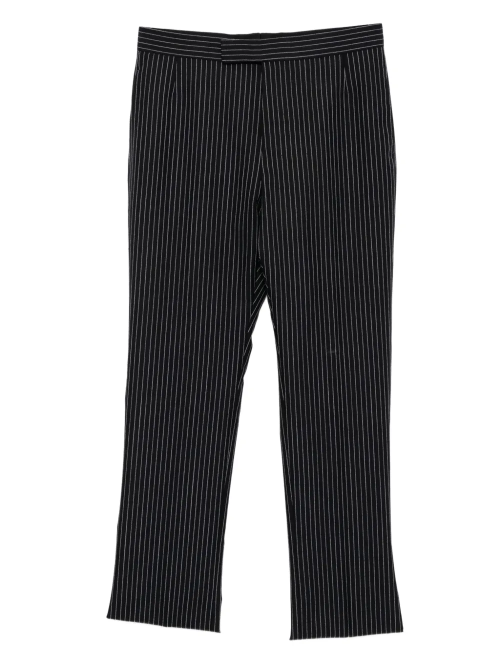 

Шерстяные брюки с лампасами THOM BROWNE, синий