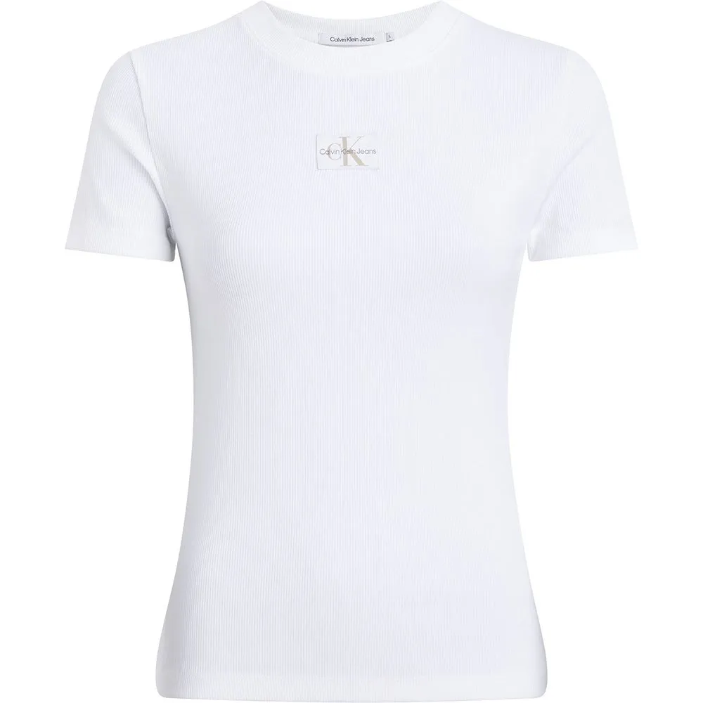 

Футболка Calvin Klein Jeans Label Rib Baby, белый