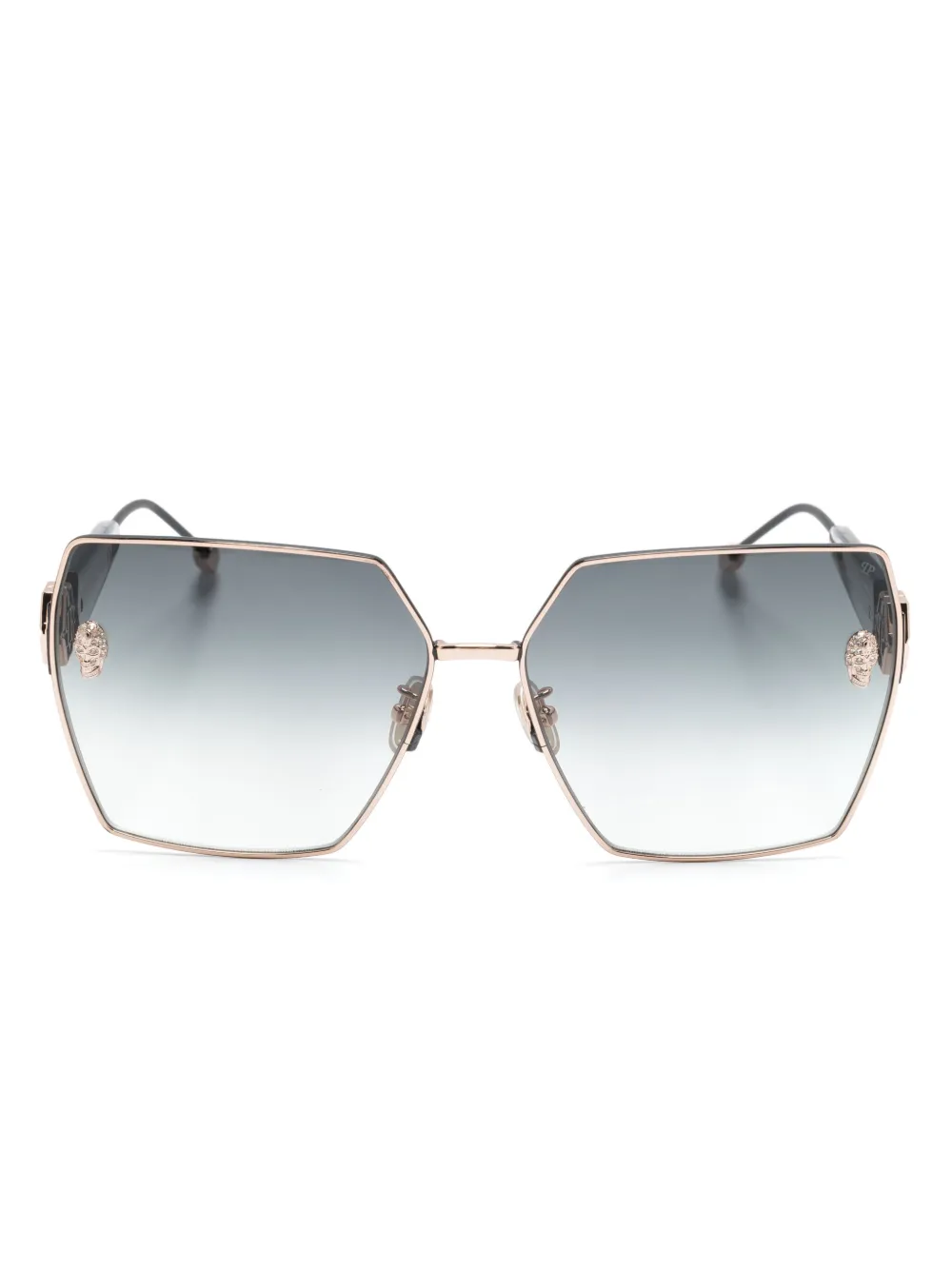 

Солнцезащитные очки в массивной оправе Philipp Plein Eyewear, черный