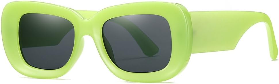 

Винтажные квадратные солнцезащитные очки Jelly Color 2027 года для женщин и мужчин, градиентные очки с защитой от УФ-излучения UV400, модные солнцезащитные очки MTZJH, Green