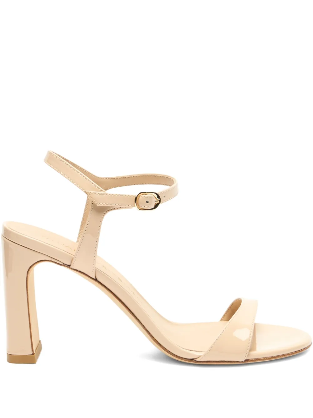 Лакированные босоножки Babette 85 Stuart Weitzman, нейтральный
