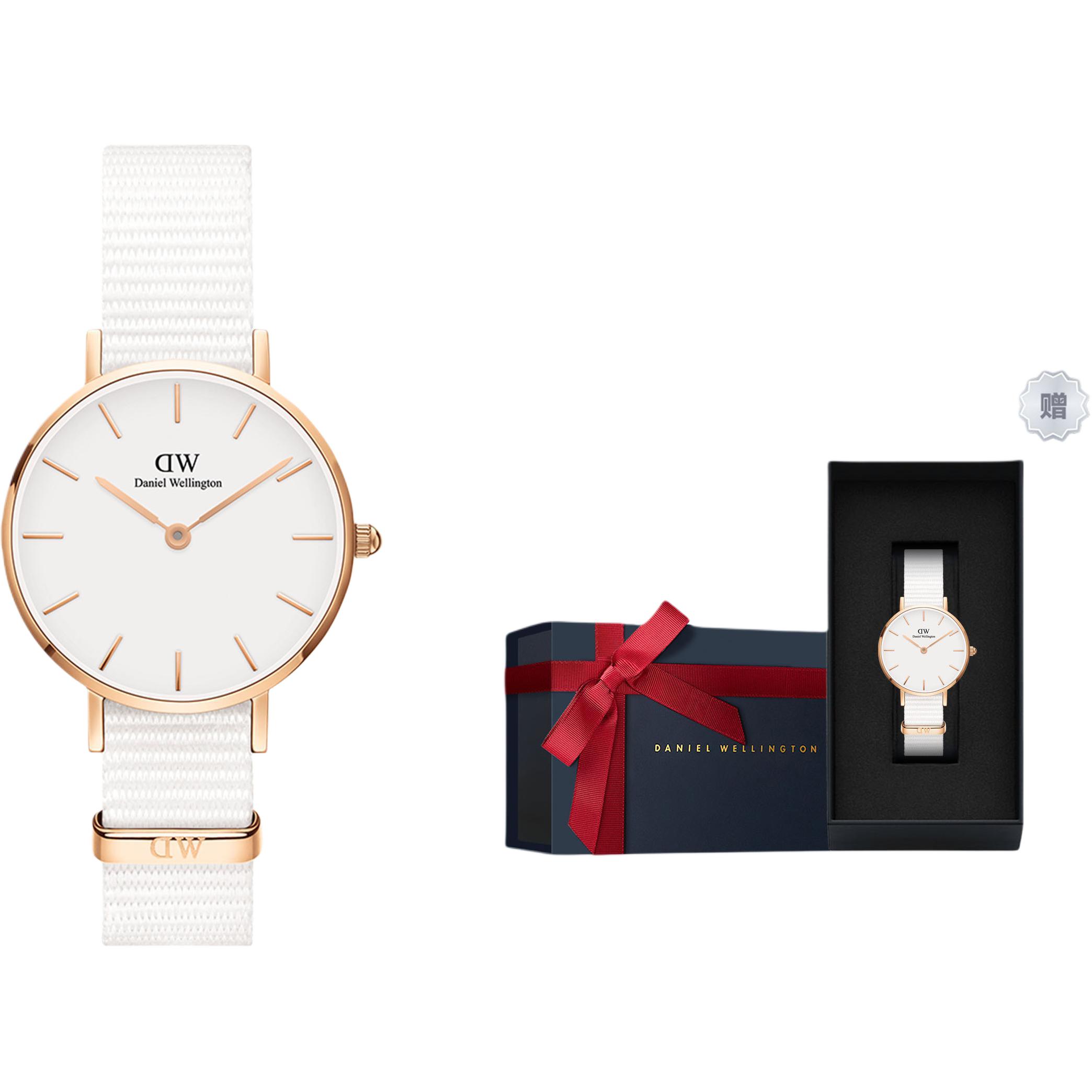 

DW/DanielWellington Часы Daniel Wellington DW Women's Watch Wrist Watch Quartz Movement Canvas Strap 28MM White Dial Women's Watch