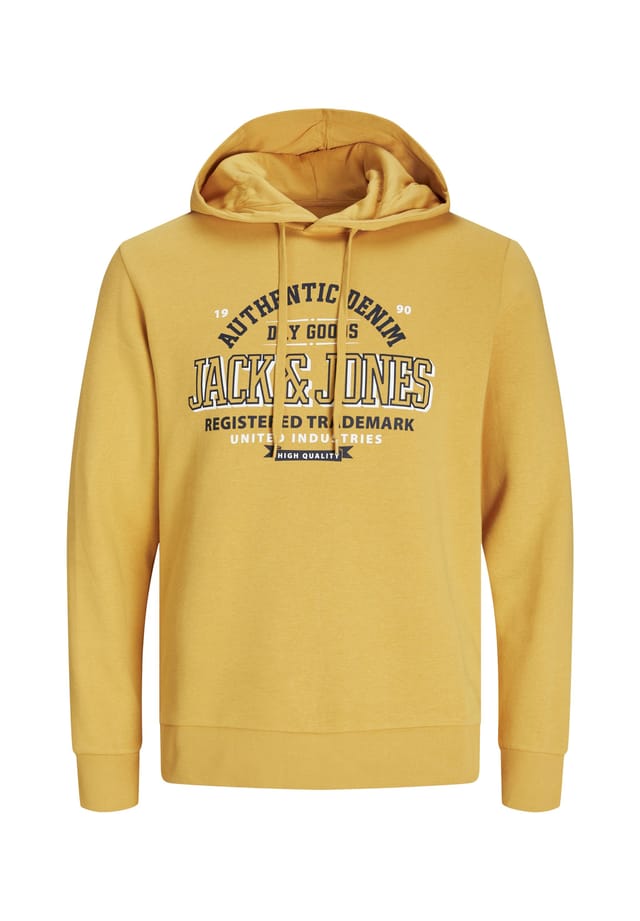 

Толстовка с капюшоном и логотипом Jack & Jones, желтый