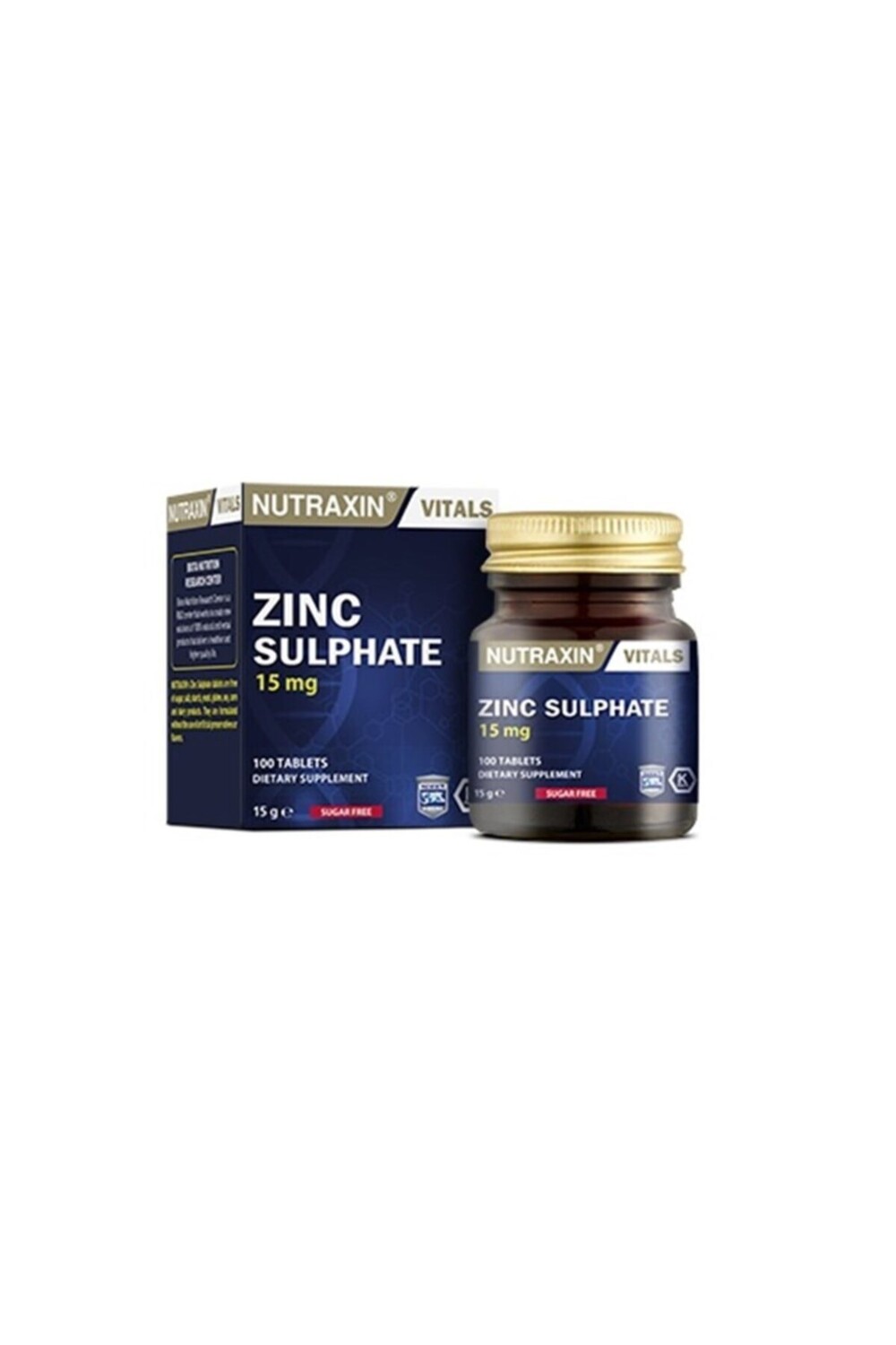 

Nutraxin Сульфат цинка 15 мг 100 таблеток