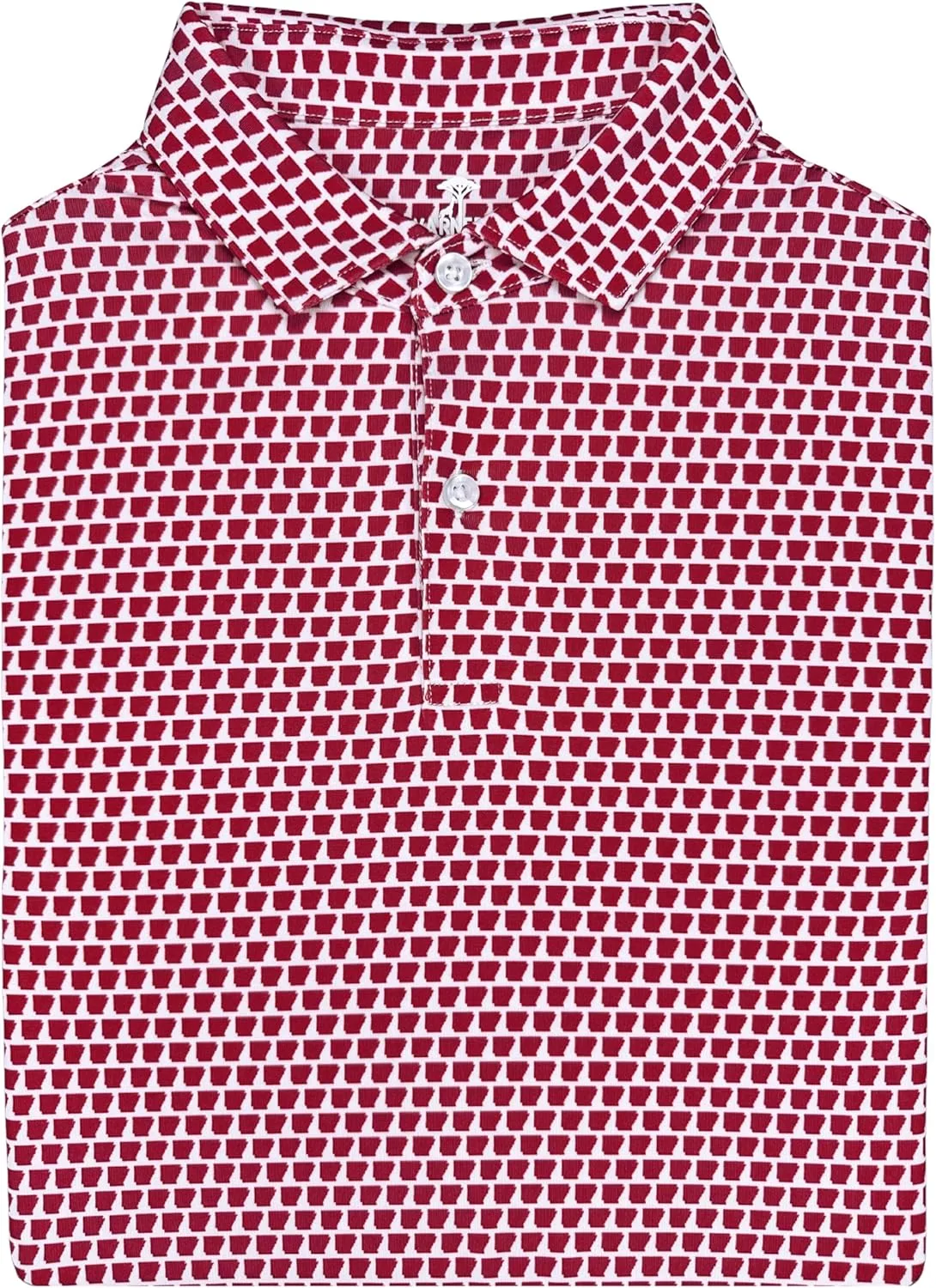 

State Print мужская поло для гольфа — университетская поло с влагоотводящим эффектом Dry Fit, короткий рукав, Regular Fit Warner Safari