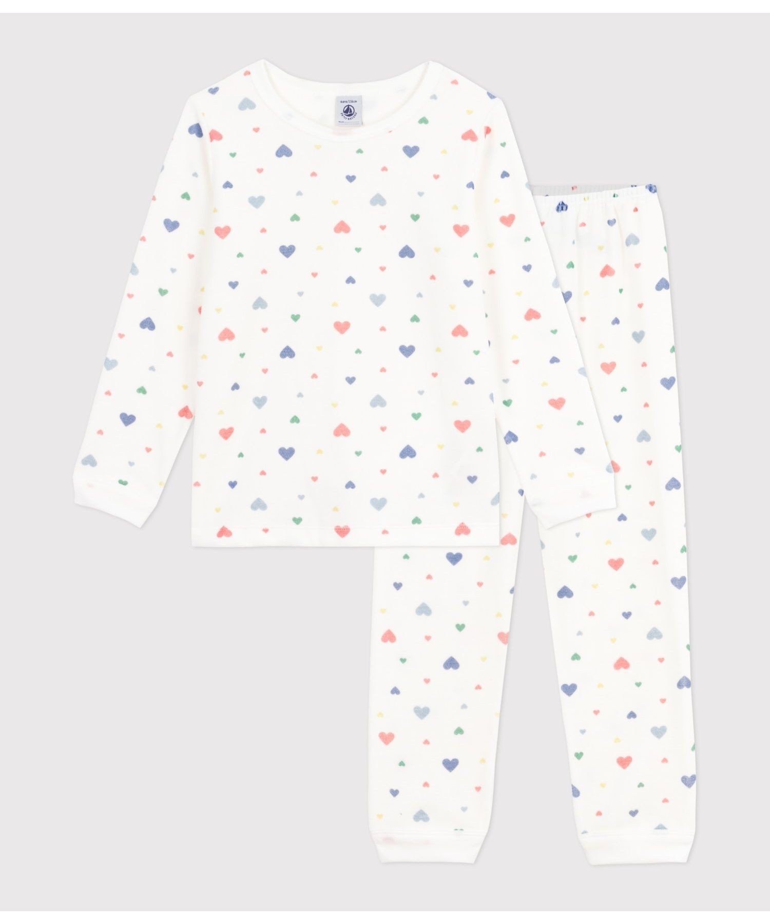 Пижама PETIT BATEAU, Off-white/multicolor — фото 4