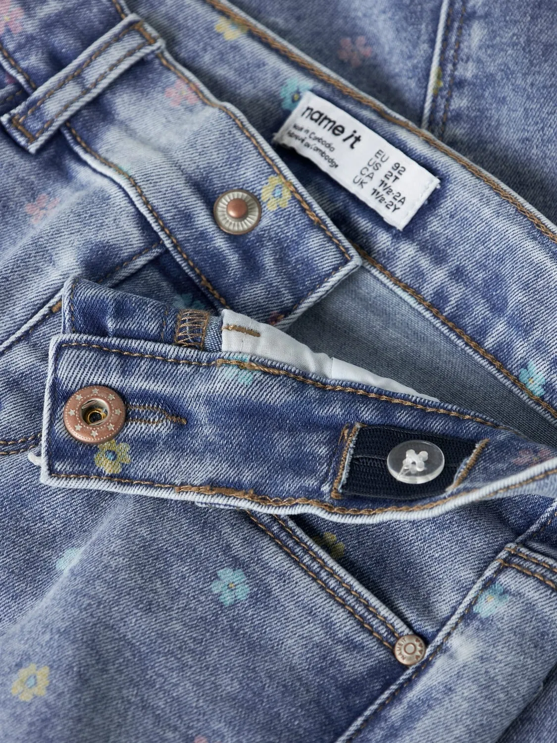 Шорты джинсовые с принтом, Name it, medium blue denim — фото 3