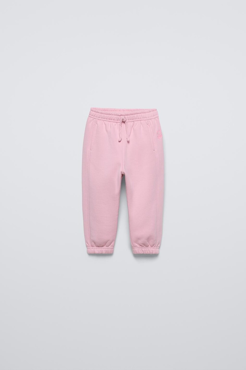 

Вышитые брюки ZARA, светло-розовый