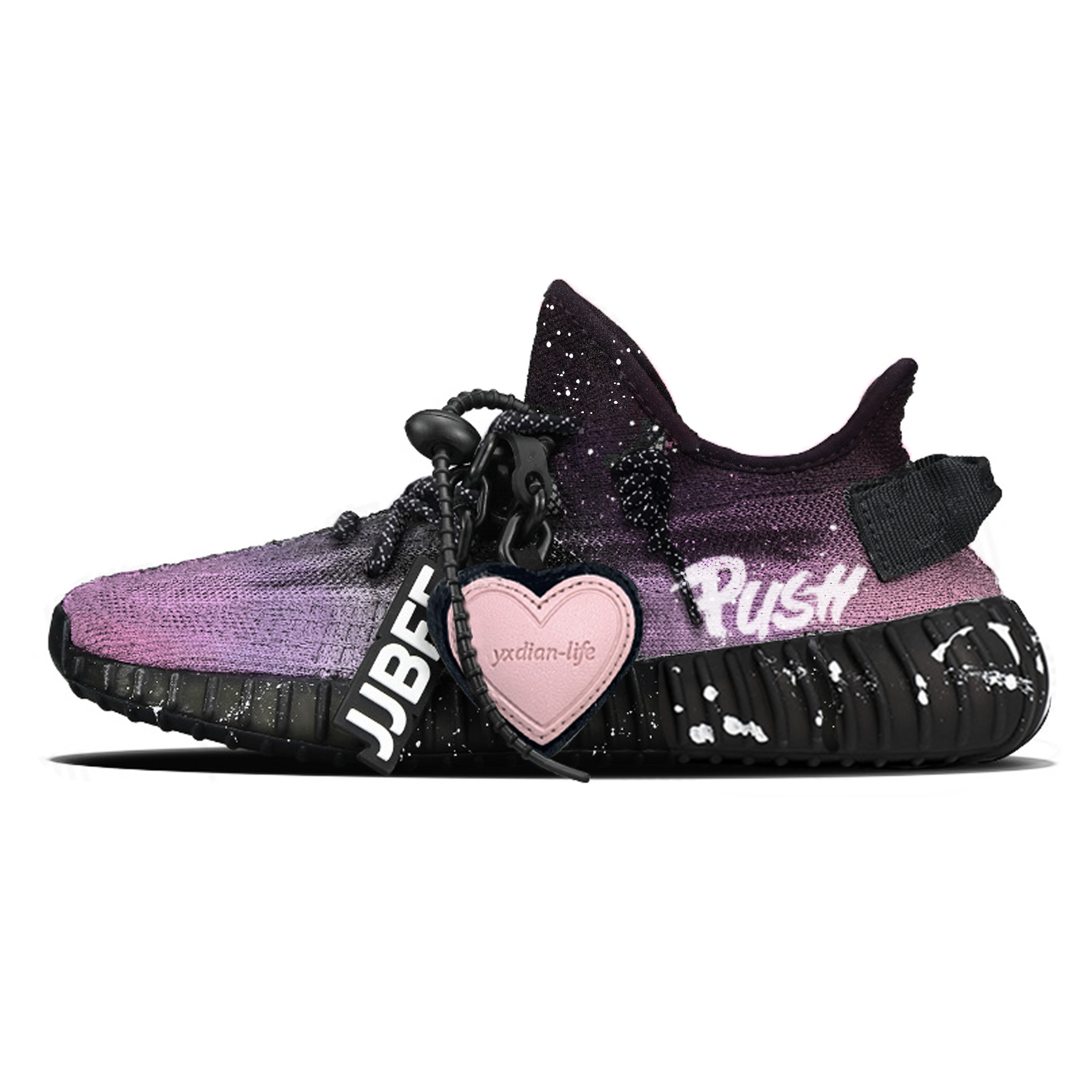 Adidas Originals Кроссовки Yeezy Boost 350 V2 с нескользящей подошвой, легкие, повседневные, унисекс, розовые, фиолетовые