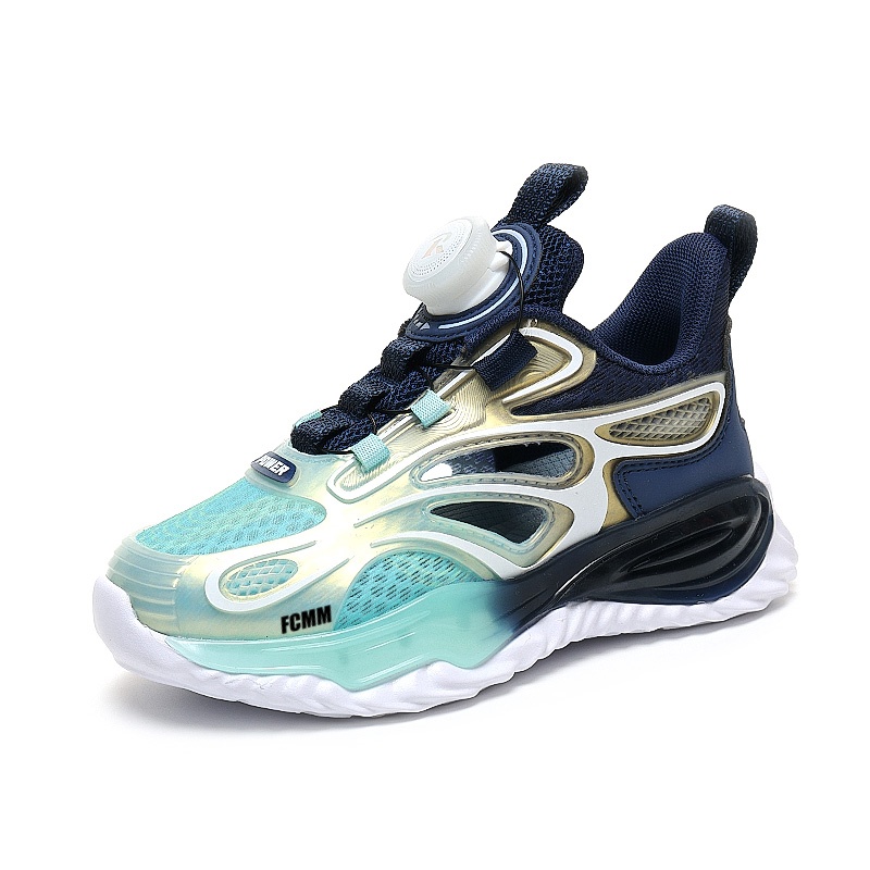 

Износостойкие, легкие, амортизирующие детские баскетбольные кроссовки для детей FCMM, синий