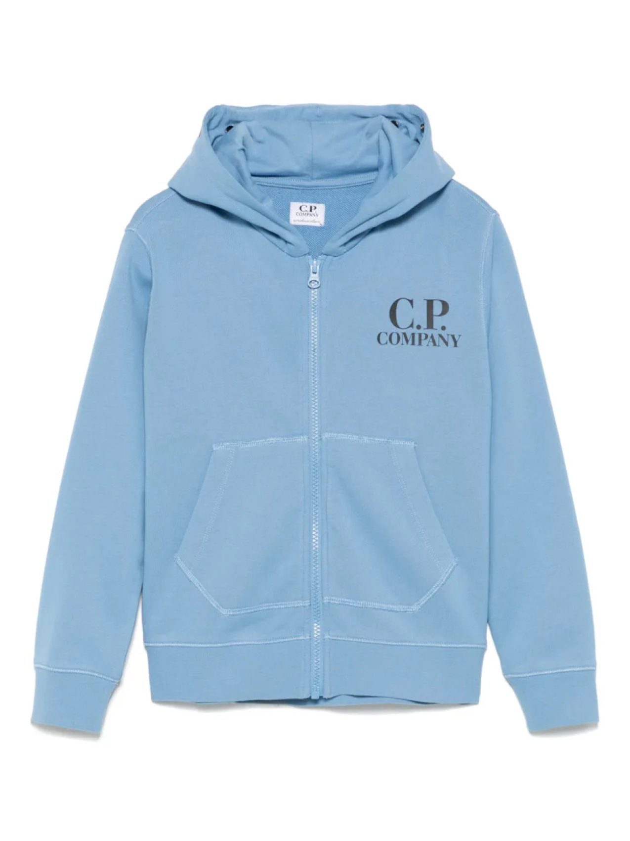 

Худи на молнии с логотипом C.P. Company Kids, синий