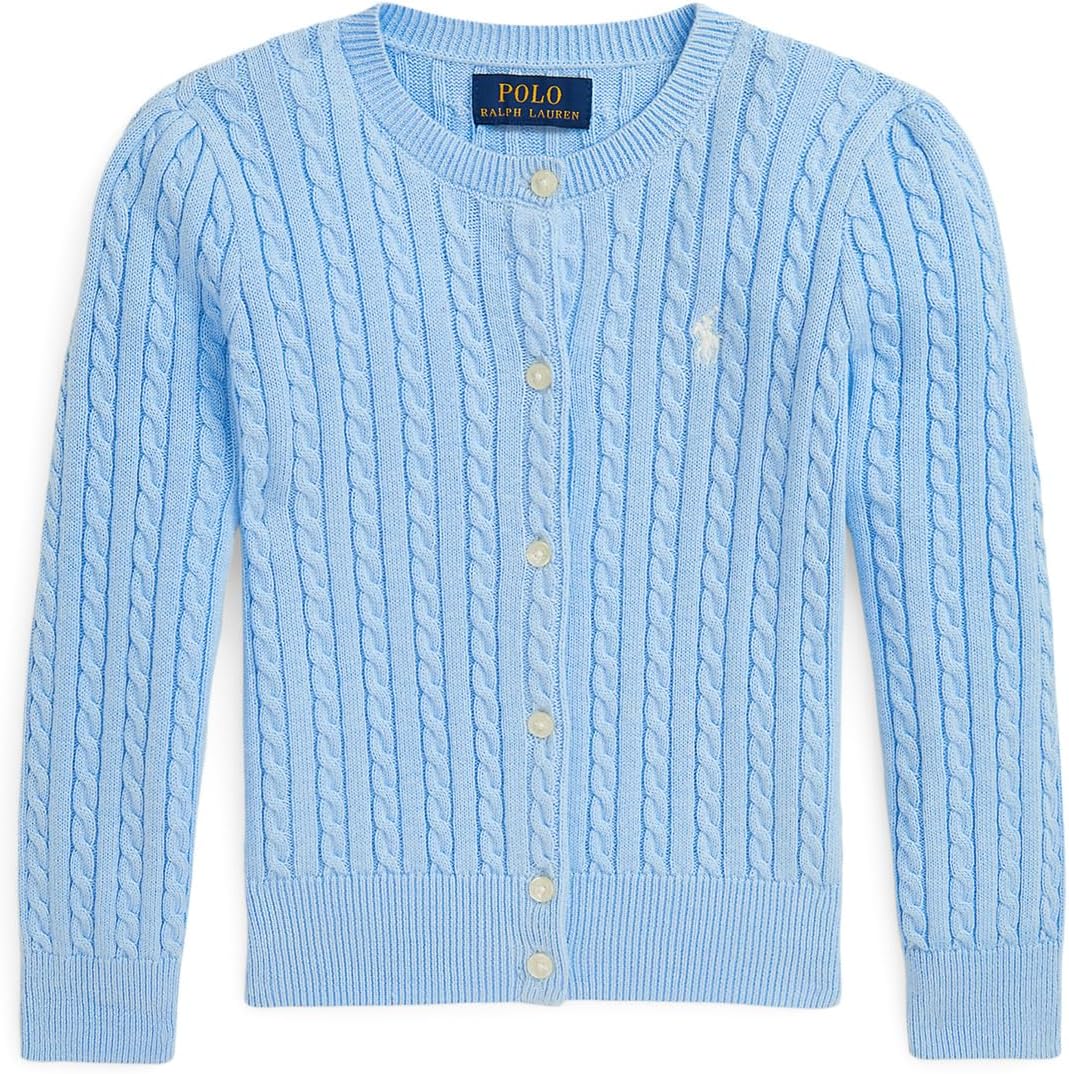 

Кардиган Polo Ralph Lauren Kids Mini-Cable Cotton Cardigan, цвет Office Blue W Nevis