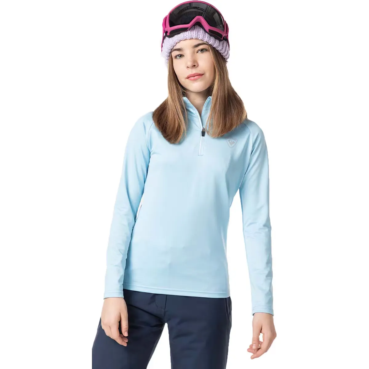 

Rossignol Kids 1/2 молния теплый эластичный флис, голубой