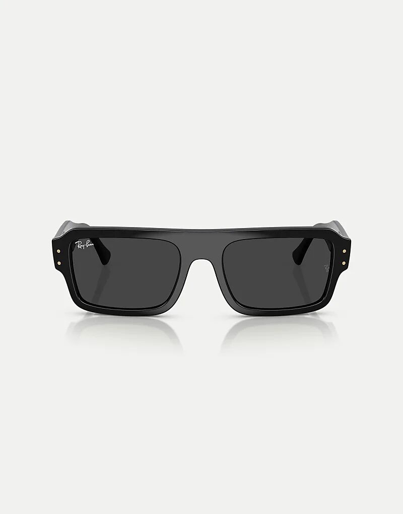 

Солнцезащитные очки Ray-Ban Lukas с прямоугольной поляризацией и черными линзами в черном цвете