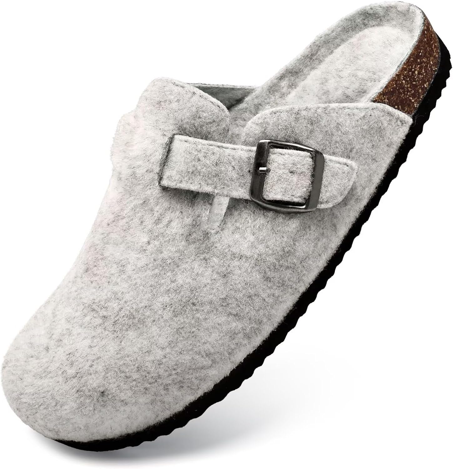 

Мужские сабо Torotto с пробковой стелькой, замшевые тапочки с поддержкой свода стопы, обувь «картошка» с регулируемой пряжкой, Griege