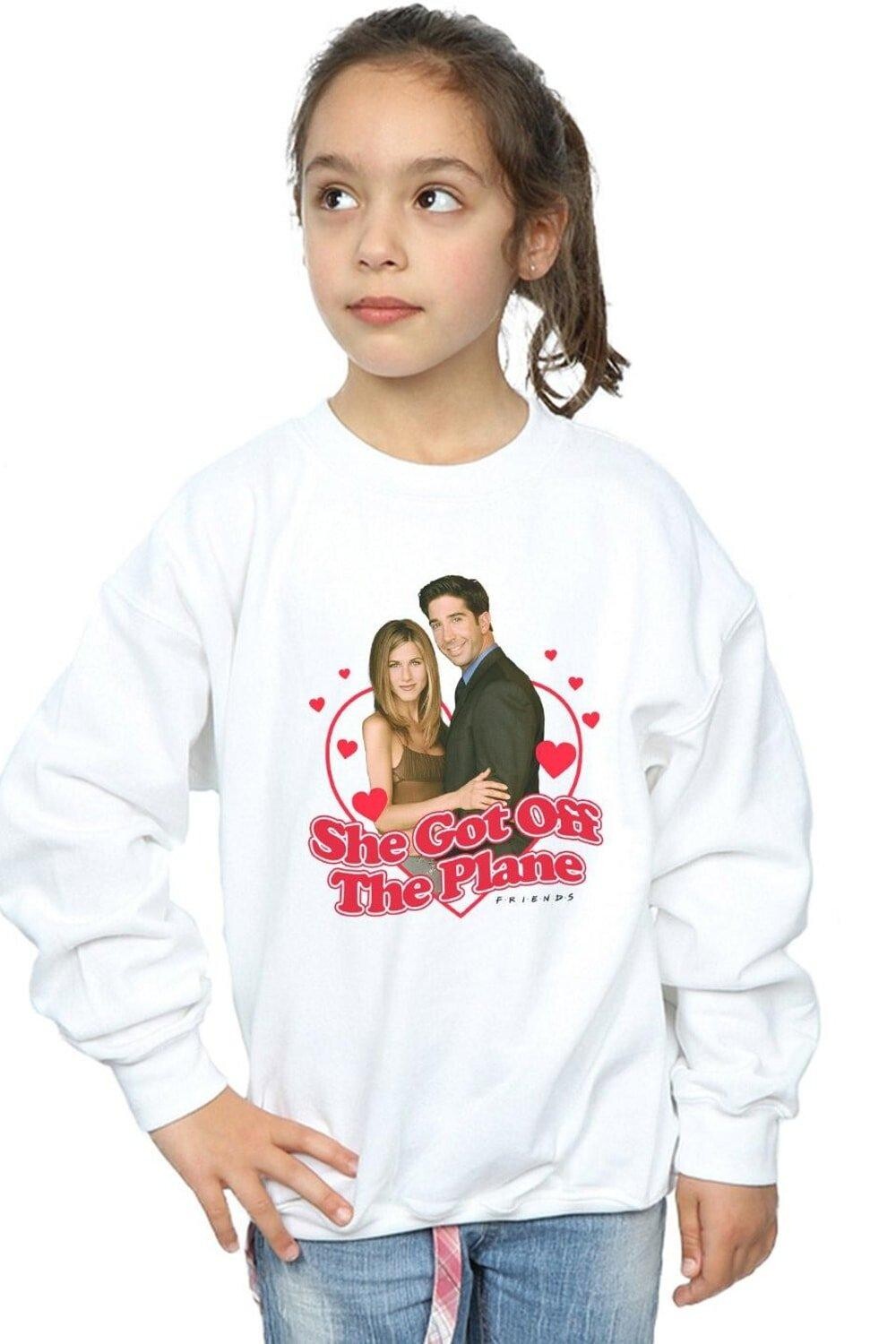 

Толстовка «Она сошла с самолета» Friends, белый