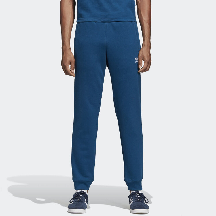 Трикотажные спортивные штаны мужские темно-синие Adidas Originals, синий — фото 3