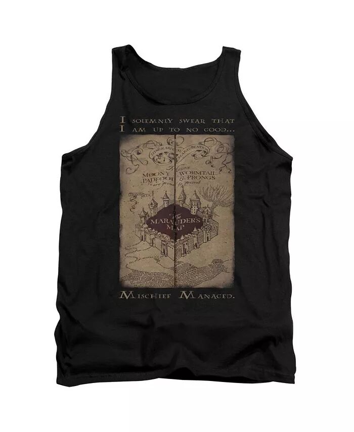 

Мужская майка для взрослых с надписью «Marauders Map Words» Harry Potter, черный