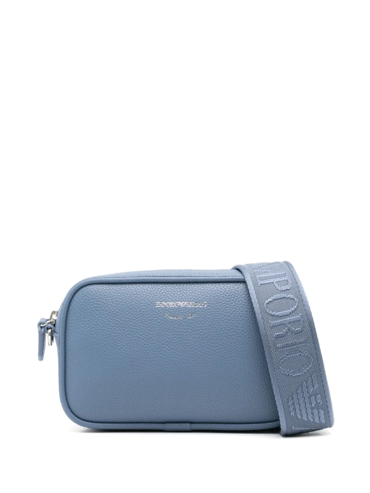 

Кожаная сумка через плечо Emporio Armani, синий