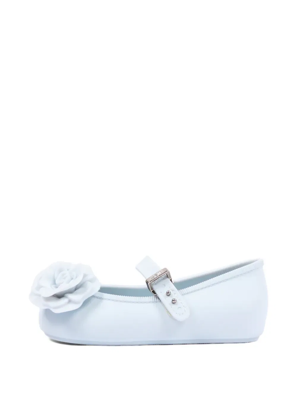 Балетки с цветочной аппликацией Mini Melissa, синий — фото 2