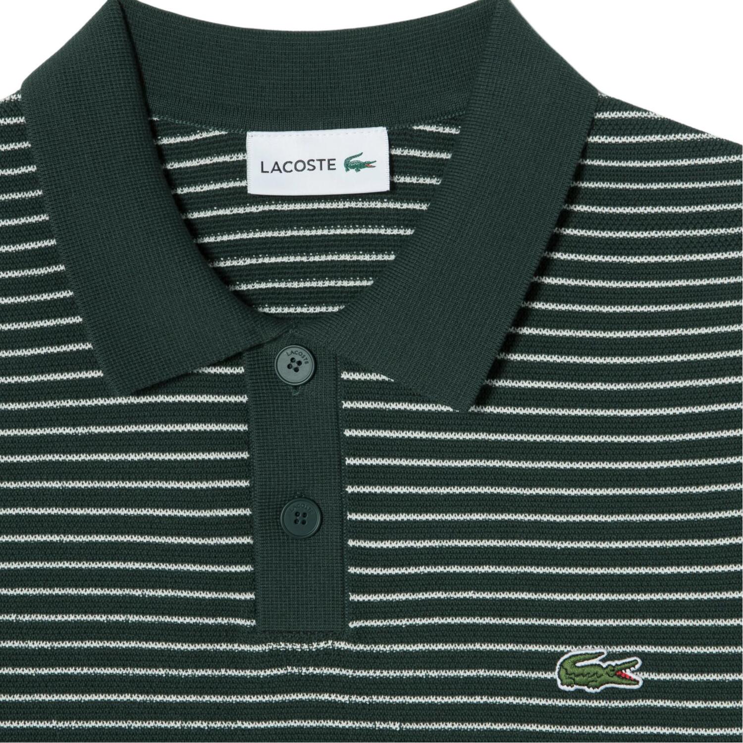 Зеленая поло для мужчин LACOSTE, зеленый — фото 3
