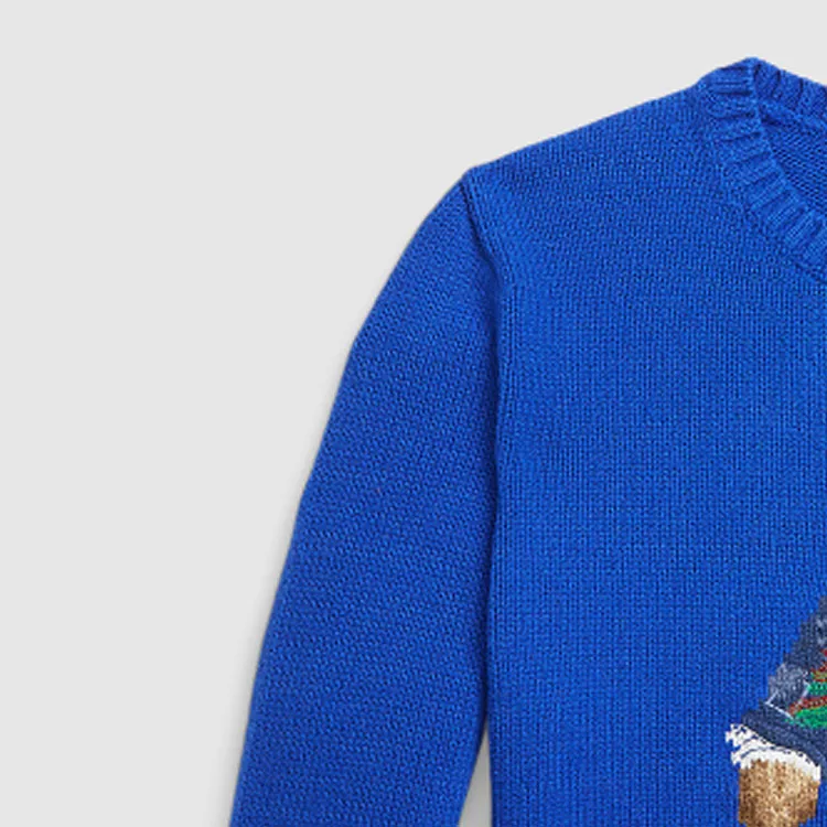 Polo Ralph Lauren Свитер SS24 Royal Blue детский — фото 4