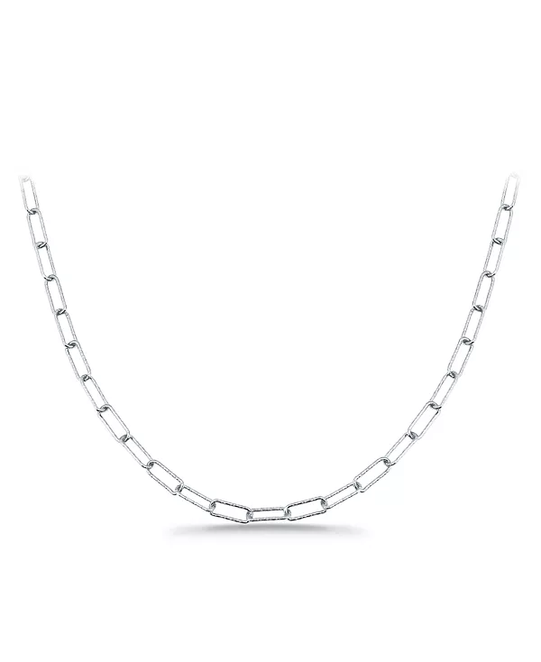 

Цепочка-Скрепка длиной 16 дюймов, из стерлингового серебра с 18-каратным золотом или стерлингового серебра, созданная для Macy's. Giani Bernini, silver