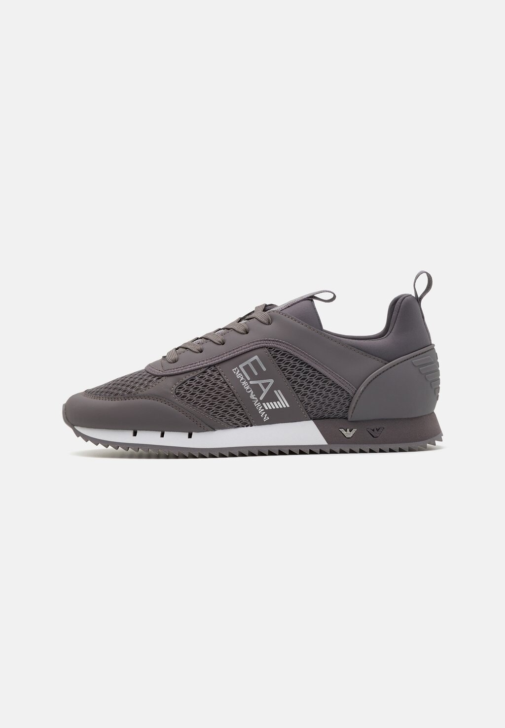 Кроссовки на шнуровке BLACK&WHITE LACES UNISEX EA7 Emporio Armani, темно-серый — фото 4