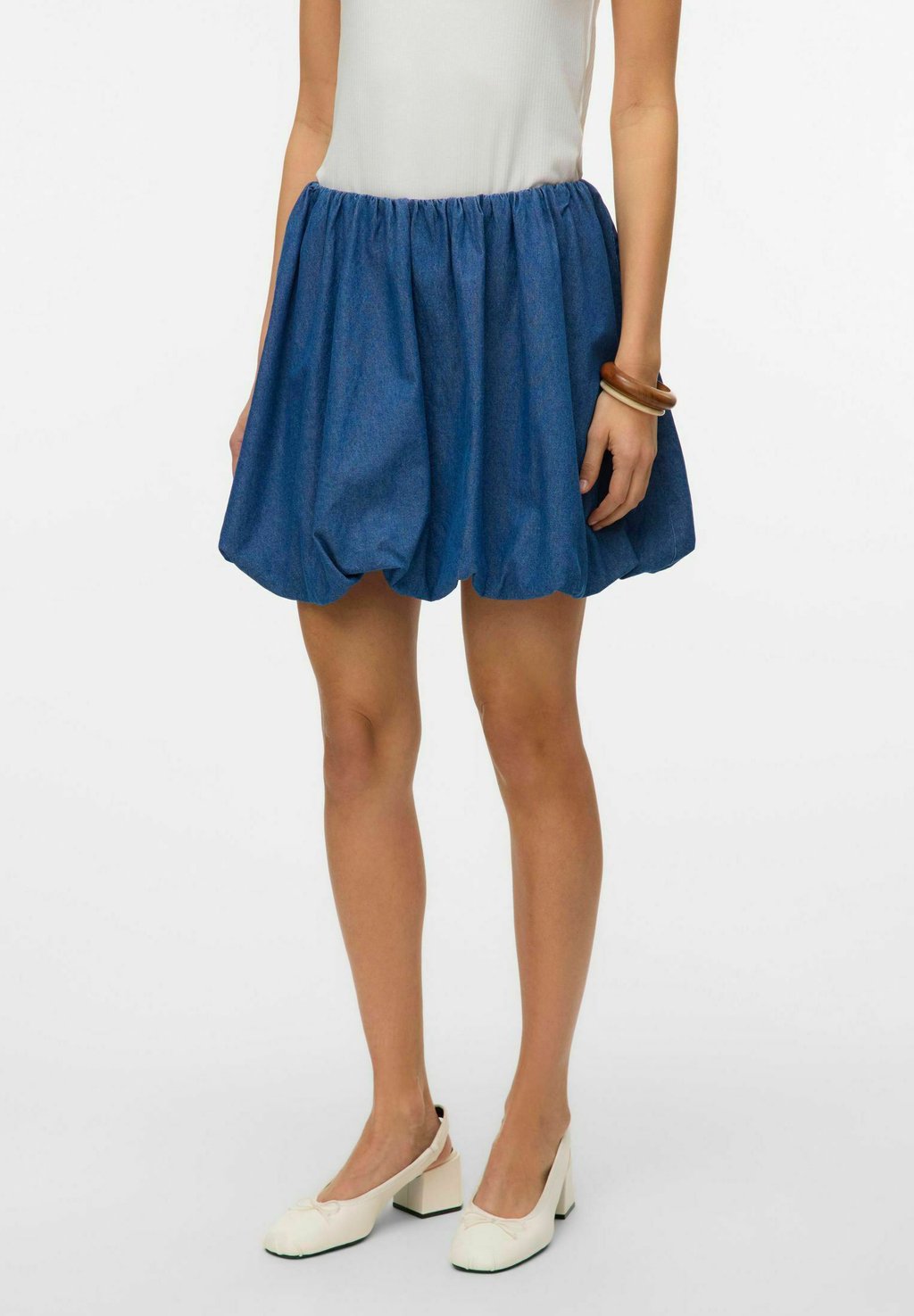 

Мини-юбка VMDORA HOHE TAILLE - Puffball skirt Vero Moda, цвет Medium Blue Denim