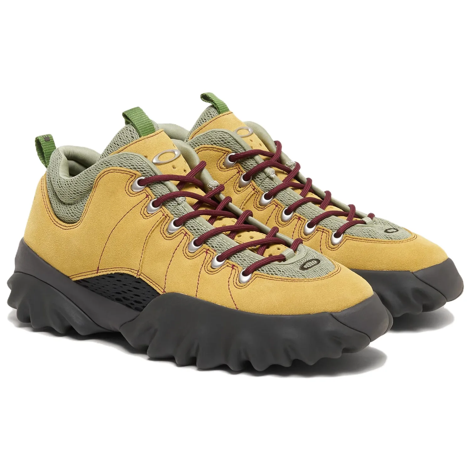 Factory Team Fashion Trend Abrasion Resistant Support Mid top Casual Shoes Unisex Oakley, зеленый желтый — фото 4