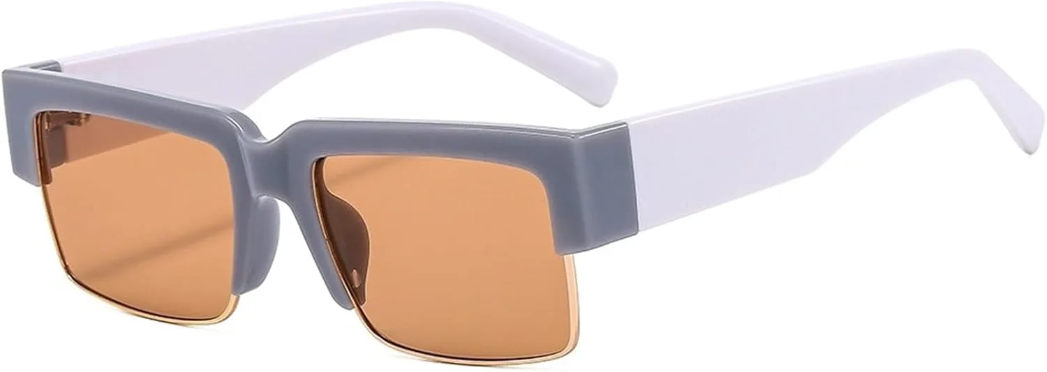 

Мужские квадратные солнцезащитные очки для вождения, для занятий спортом на открытом воздухе, женские солнцезащитные очки в маленькой оправе Generic, Orange