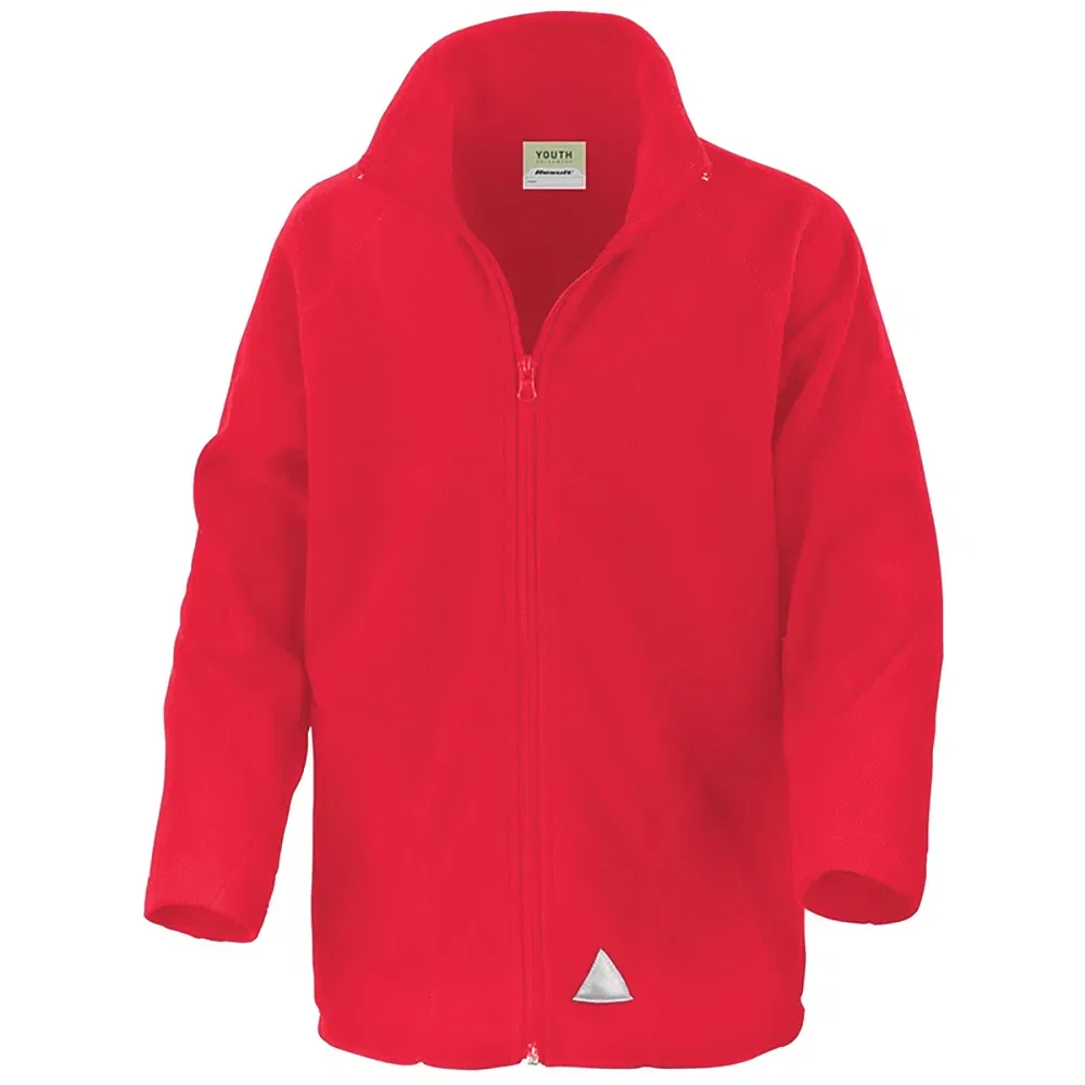 Детское флисовое пальто Result Core Micron Fleece, красный
