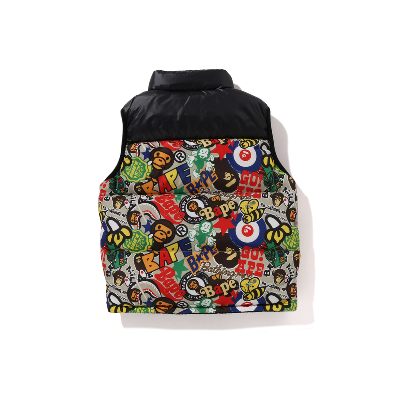 Пуховик FW25 для детей от 3 до 7 лет A BATHING APE, зеленый — фото 4