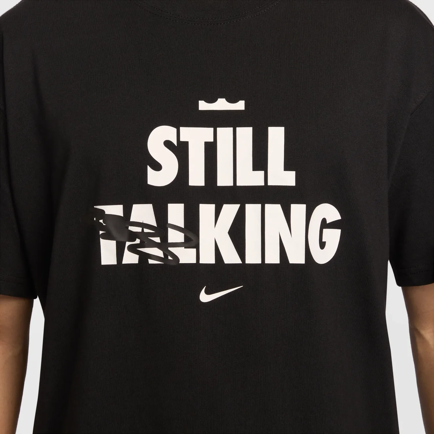 Футболка Nike LeBron 'Shut Up and Dribble', черный — фото 4