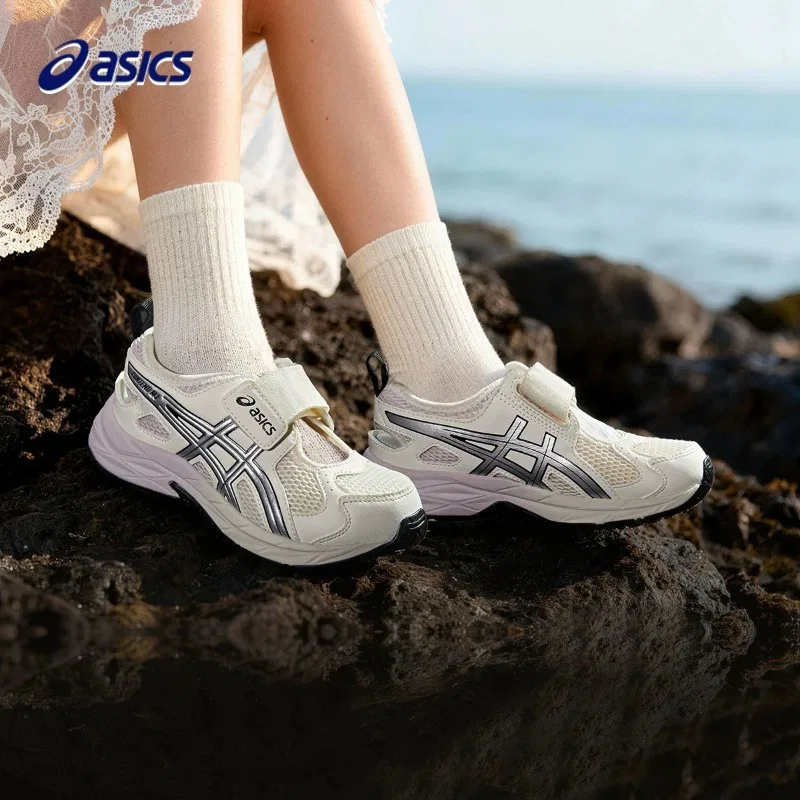 Сандалии детские с цветочным принтом ASICS White Flower Color — фото 3