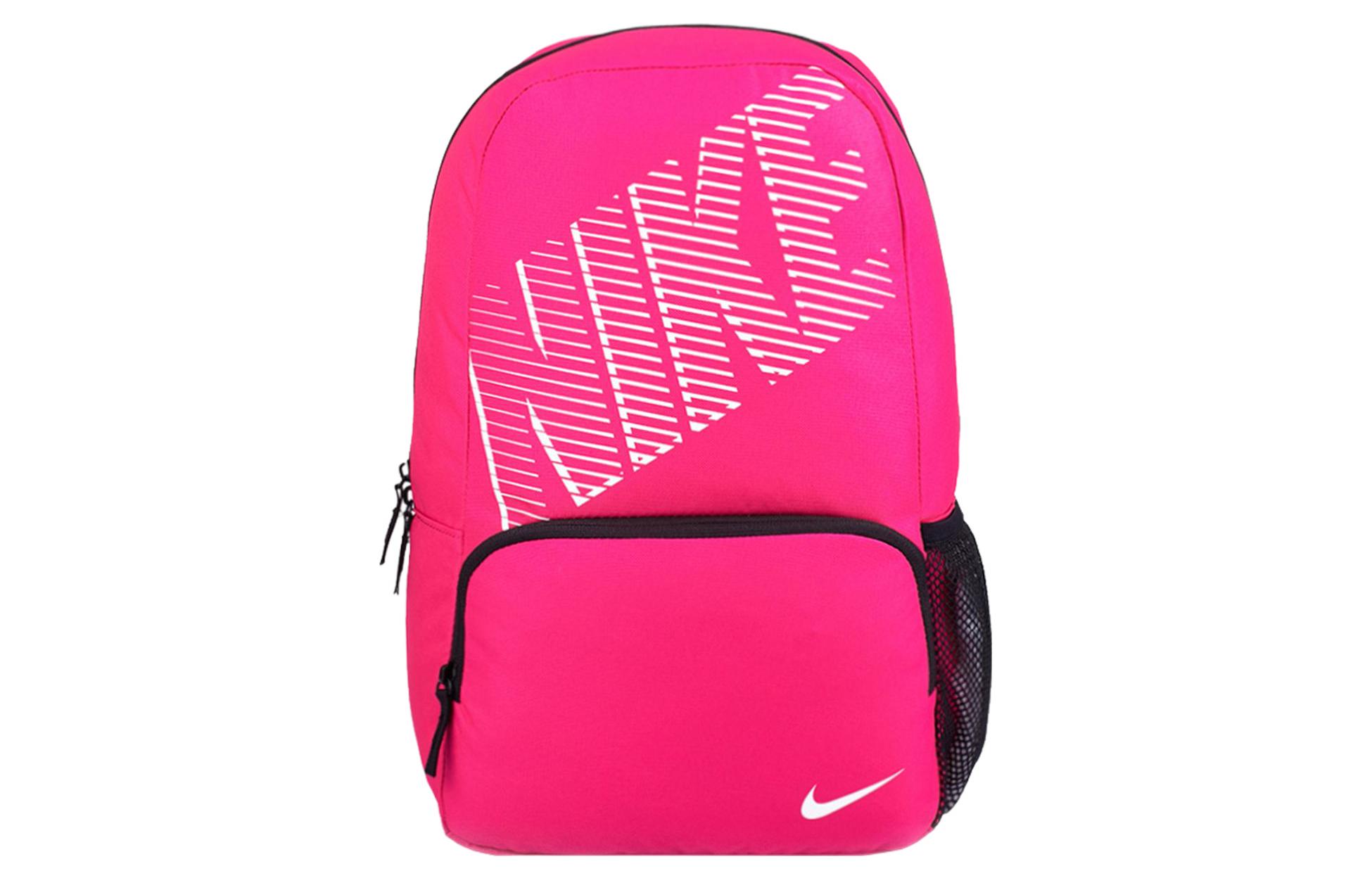 

Nike Рюкзак из полиэстера, обычный, унисекс, розово-красный