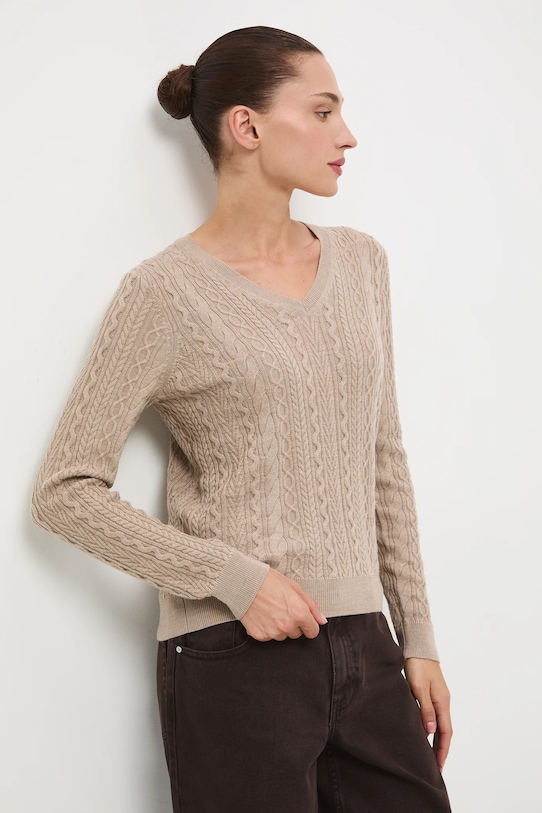 

Свитер из мериносовой шерсти Medicine, бежевый