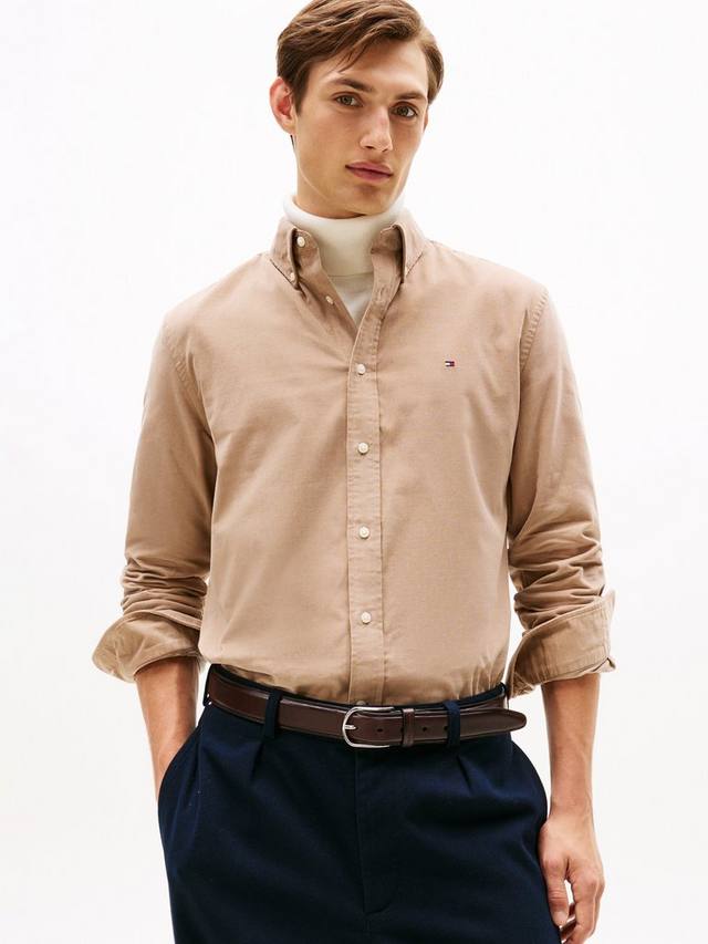 

Хлопковая рубашка Regular Fit из вельвета Tommy Hilfiger, Coastal Taupe