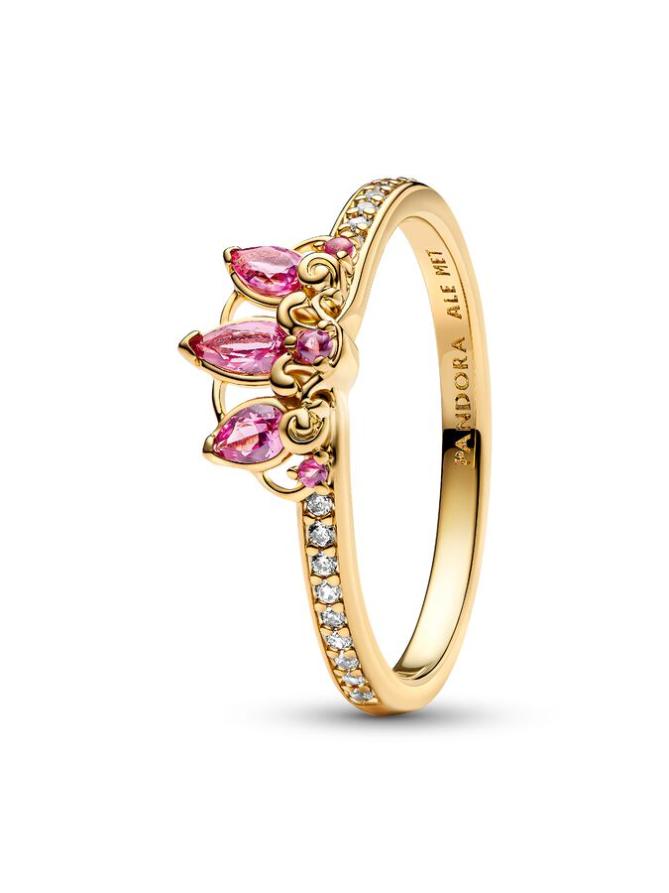 

Кольцо Pandora Disney Princess Rapunzel Tiara Ring, золото