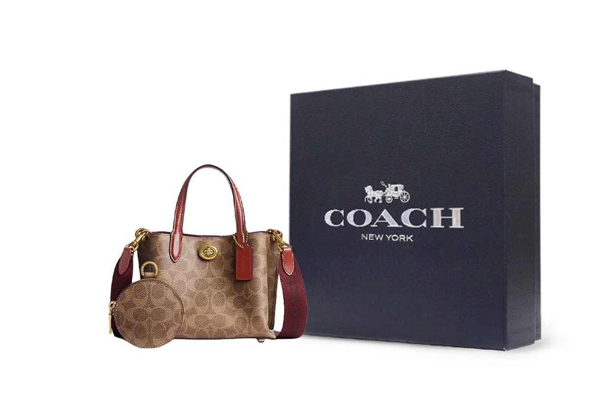 

COACH Сумка через плечо из вощеного холста с одной лямкой