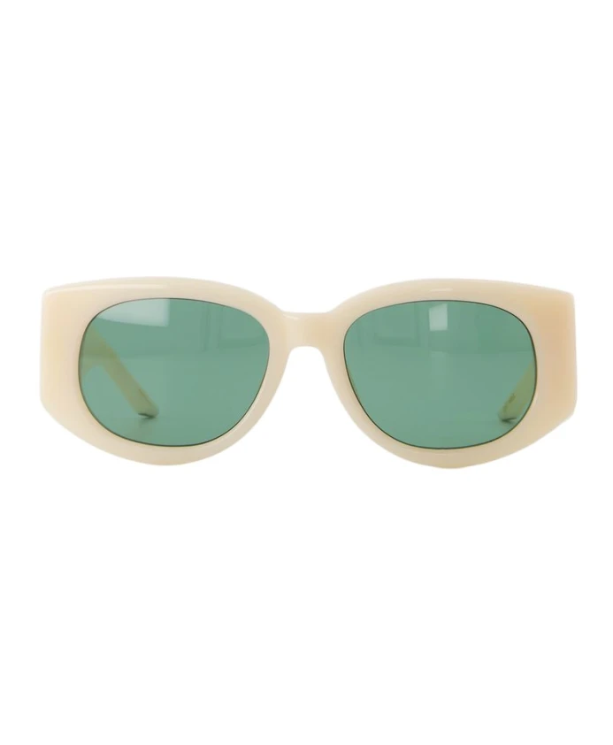 

Солнцезащитные очки бежевого цвета с волнообразным рисунком, изготовленные из ацетата. Casablanca, бежевый