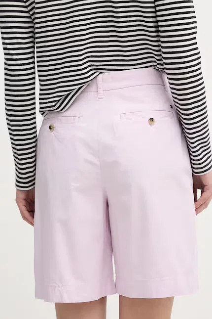 Шорты чинос из эластичного хлопка Tommy Hilfiger, розовый — фото 3