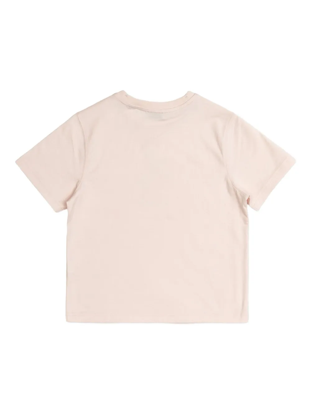 Футболка с графичным принтом Burberry Kids, розовый — фото 2